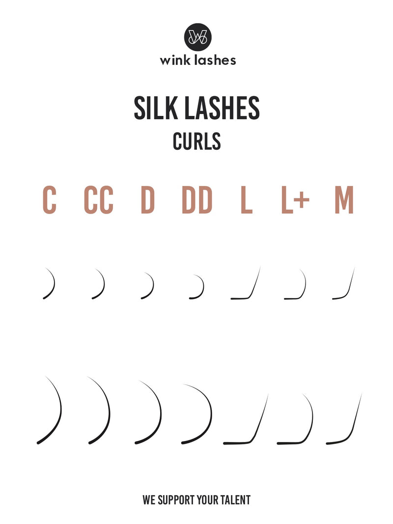 Silk Lashes D Curl Stärke 0.10